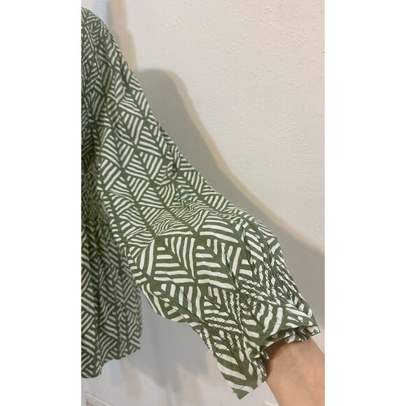 Michelle McDowell Size XXL Mills Peplum Babydoll Top Looking Up Vineyard Boho - Picture 5 of 13